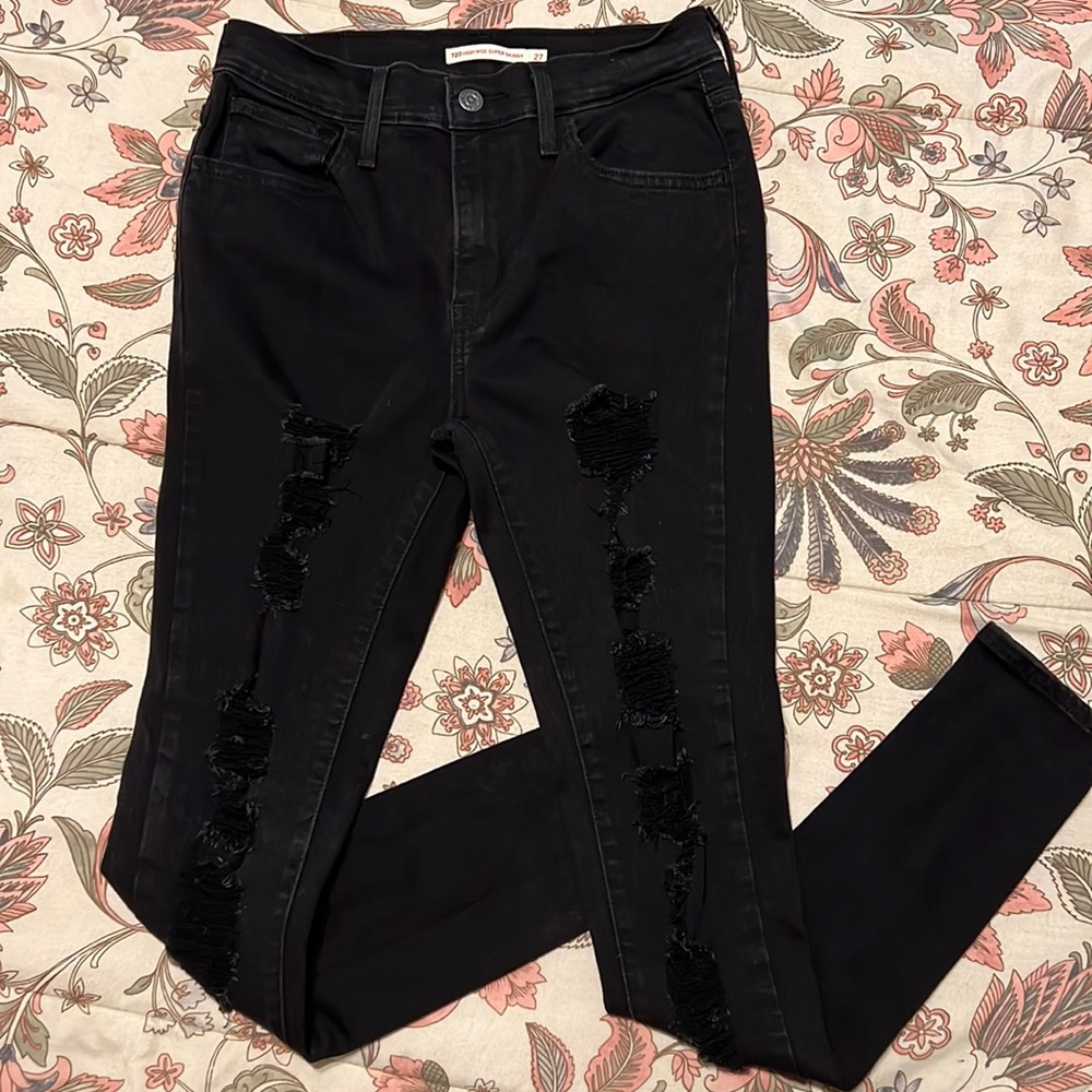 LEVIS-high rise super skinny